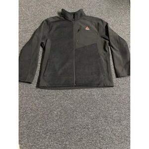 Reebok Men's‎ Black Fleece Lined Full Zip Jacket Size 2XL Athletic Casual